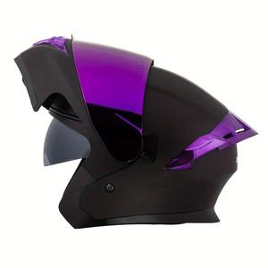 Casco <span class=keywords><strong>de</strong></span> Motocicleta Modular Abatible con Doble Visera, Aprobado por DOT, Accesorios Personalizados con Galvanoplastia, 2025 - Product Image 5