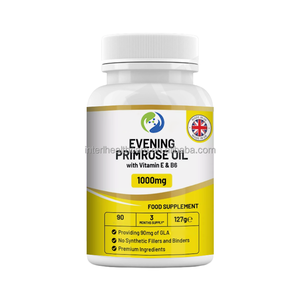 Capsules d'huile d'onagre 1000mg Femme Ménopause Équilibre Organique Halal Capsules d'onagre - Product Image 2