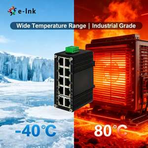 Switch Ethernet Gigabit Mini de Riel DIN E-link LNK-IMC208SGP-SFP Administrado PoE de <span class=keywords><strong>8</strong></span> Puertos <span class=keywords><strong>10</strong></span>/100/1000T 802.3at SFP - Product Image 4