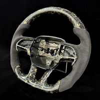 Volant de voiture en fibre de carbone forgé avec revêtement en daim, adapté à la Dodge Challenger Charger Hellcat, livraison gratuite