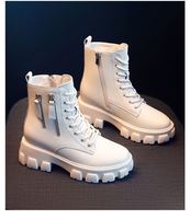 Vente flash - Bottines à plateforme pour femmes, style écossais, confortables, de haute qualité, chaussures décontractées tendance