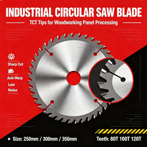 Disco de sierra circular TCT con insertos de carburo sin rebabas ABT TCG FTG para tableros de MDF y contrachapado, para uso en aserraderos, venta al por mayor - Product Image 1