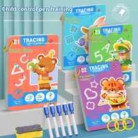 Nuevo Juego de Libros de Trazado Montessori 2025 para Niños, Cuaderno de Ejercicios con Papel Borrable, Juguete de Rompecabezas para Jardín de Infancia y Uso Doméstico, con Bolígrafo, Certificado CE