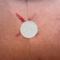 Impression personnalisée, logo 3D, cercle en relief, papier d'emballage texturé mat, étiquette adhésive, cosmétiques, boîte cadeau, autocollants de scellage