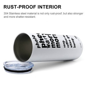 Stainless Steel Tumbler 20oz with Lid Custom Pattern for <b>Hot</b> and Cold Daily <b>Drinks</b> - Product Image 5