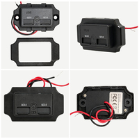 Cargador de Coche con Panel de Carga Rápida 3.0 USB y Interruptor Táctil, Personalizado con Resorte Automático, 12V 24V, Toma de Corriente USB para Coche