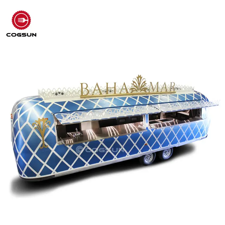 Customized Ice Cream Hot Dog Vintage Food Truck For Street Food Sell Business Fast Food Truck