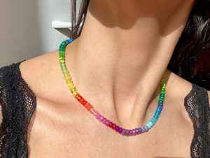 <b>Resin</b> Necklace Designed With Minimal Yet Attractive Artistic Look Lightweight Jewelry Suitable For Daily Wear Office Styling - Product Image 2