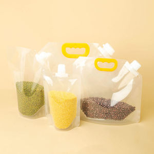 Collapsible Clear Packaging Spout <b>Pouch</b> 1kg 2l 5kg Rice Corn Bag with Moisture-Proof Seal for Juice and Cereal Storage - Product Image 2