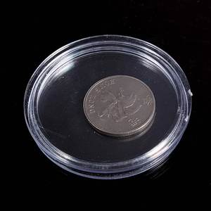 Capsules de pièces rondes en plastique transparent de 20mm Boîte de collection de pièces de monnaie modèle de porte-monnaie Euro 10 Cent - Product Image 3