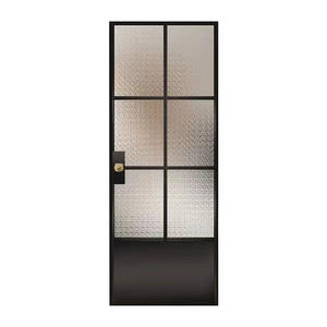 Puerta Corredera Minimalista de Marco Estrecho para Baño o Cocina, Puerta de Vidrio Abatible Plana de Aluminio, Estilo Moderno y Minimalista - Product Image 5