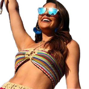 <span class=keywords><strong>STYX</strong></span>-YX098 Nuevo Bikini Sexy para Mujer con Logotipo Frontal, Tejido a Crochet, Ecológico, Hecho a Mano, Conjunto de 2 Piezas, Transpirable, Protección UV, Ropa de Playa - Product Image 3