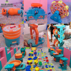 Area Giochi per Bambini e Neonati, Parco Giochi al Coperto, Sabbiera in Ceramica Nano con Semi di Cassia, Grande Piscina in HDPE, Attrezzatura per Giochi - Product Image 4