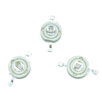 Lentille convexe transparente 365 nm, 3 W, 1300-1500 mW, angle de vue de 120 degrés, diode LED UV haute puissance violette pour le durcissement UV