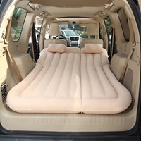 Lit d'air de voiture portable 2 en 1, matelas gonflable avec base stabilisatrice - idéal pour la banquette arrière, à utiliser dans les voitures et les VUS