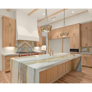 خزائن مطبخ أمريكية بتصميم شيكر مخصص بأسعار المصنعين، أثاث جزيرة المطبخ مع أدراج - Product Image 3