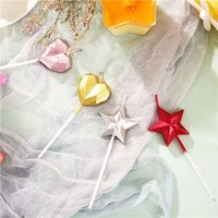 Bougie artisanale en cire de paraffine en forme d'étoile à cinq branches 3D, sans parfum, capacité 1-2L, vente en gros d'usine, décoration de maison pour le Nouvel An
