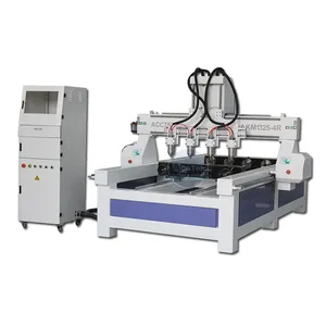 Standard 4 Axis CNC Router 1325 4 Heads CNC Router Cheap 3d CNC Wood Carving Router Machine