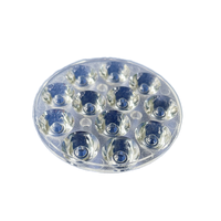 Lente Acrílica Plano-Convexa PMMA 12 en 1 de 45 mm y 20 Grados, IP20, 93% de Transmitancia, Patrón Óptico Estrecho, Iluminación LED para Joyerías