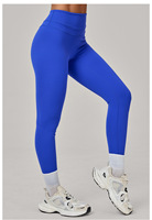 Hochwertige nachhaltige recycelte Hosen Nahtlose gerippte Yoga-Leggings Yoga-Fitness-Hosen Laufen Yoga-Sport hosen für Frauen