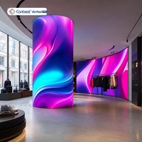 CANBEST FL Indoor Flexibles LED-Display P0.9 P1.2 P1.5 P1.8 P2.5 Speziell Geformter Bildschirm für Luxusmarken-Ladenpräsentation