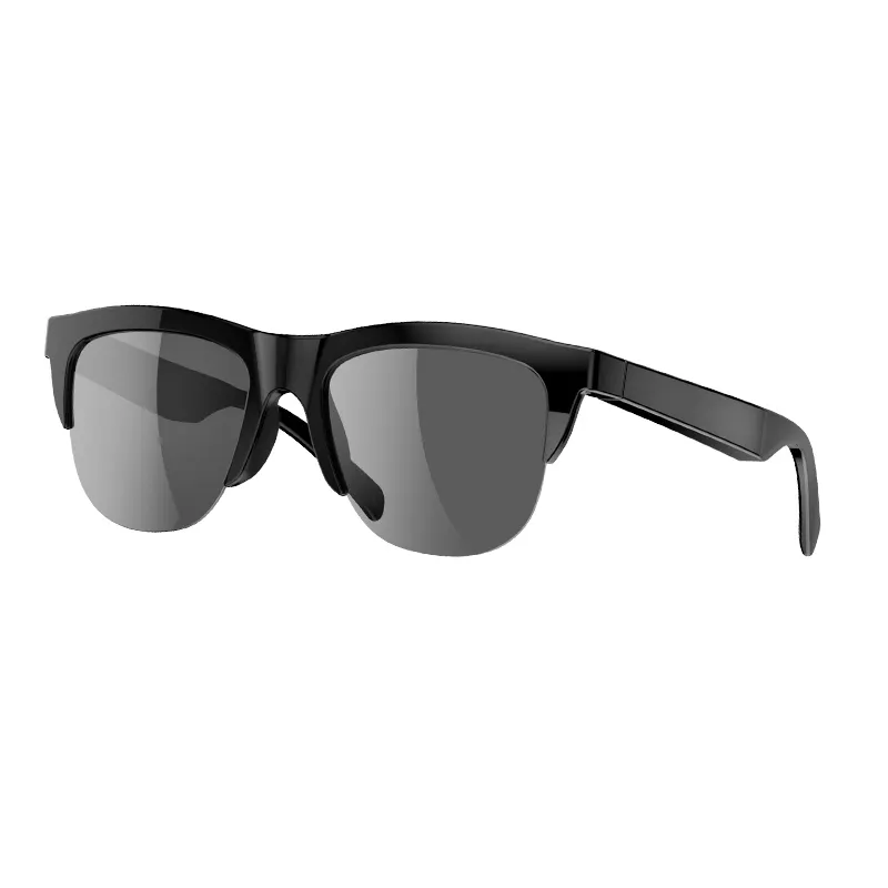 Prix usine F06 lunettes de soleil intelligentes sans fil casque à dents casques audio musique-appel lunettes de conduite Auriculares oreille ouverte bleu