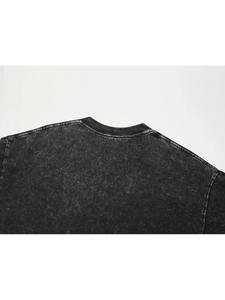 เสื้อยืดลายมีมแมว 'ไอบูโพรเฟน' แบบยูนิเซ็กซ์ สไตล์วินเทจ สีดำฟอก ทรงโอเวอร์ไซส์ แขนสั้น - Product Image 3