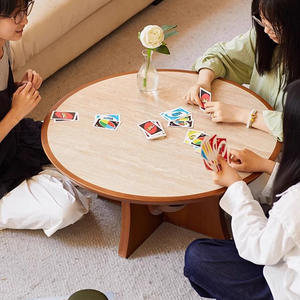 Mesa de Centro Redonda Scarpa de Madera Maciza, Estilo Retro, Muebles para Sala de Estar - Product Image 2