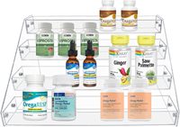 Étagère à épices à plusieurs niveaux organisateur d'assaisonnement étagères verticales en acrylique transparent peut organisateur pour l'organisation de cuisine de comptoir