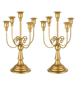 Candélabres de table pour mariages, éclairage de luxe, maison moderne, festival de noël, bougeoirs décoratifs en métal - Product Image 6