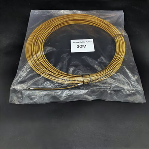 SHUOQI Tige de tirage <span class=keywords><strong>électrique</strong></span> en acier doré de bonne qualité, <span class=keywords><strong>50M</strong></span> 4mm, pour câbles et fils - Product Image 6