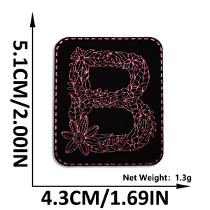 Tùy chỉnh thư long lanh da lộn các bản vá lỗi hồng ngoại IR Laser Cut Logo cắt laser vá sắt trên vá cho quần áo denim túi hat - Product Image 4