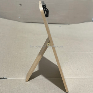 Porte-menu en bois sur pied avec support pliable, tableau d'affichage portable en pin pour l'école, le bureau, la maison, le restaurant - Product Image 2