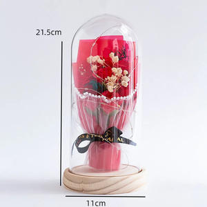 مجموعة هدايا زهور الورد الاصطناعية بالجملة لعام 2026 مع إضاءة LED في صندوق هدايا لعيد الحب وعيد الأم وهدايا أعياد الميلاد - Product Image 2