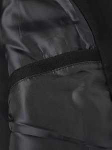 Nouvelles vestes grande taille pour hommes avec manches en cuir de mouton Veste en satin Letterman avec logo personnalisé Enduit teint uni - Product Image 3