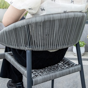 Nouvelle table <span class=keywords><strong>de</strong></span> <span class=keywords><strong>jardin</strong></span> extensible <span class=keywords><strong>en</strong></span> dalles <span class=keywords><strong>de</strong></span> roche à grain <span class=keywords><strong>de</strong></span> <span class=keywords><strong>bois</strong></span>, design moderne, pour terrasse et <span class=keywords><strong>jardin</strong></span>, avec chaises - Product Image 6