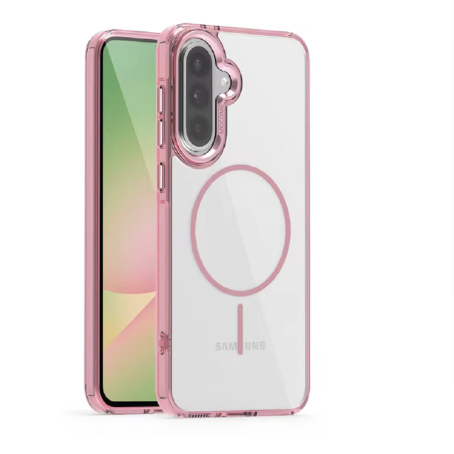 Magnetic Transparent Case for Samsung Galaxy A56 A55 A36 A35 A26 A15 A16 A17 5G Wireless Charging Case for Magnetic Matte Covers