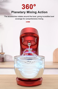 Thiết Bị Nhà Bếp Bánh Mì Nhà Sản Xuất 4L SUS304 Bát Hành Tinh Trộn Bánh Bánh 1500W Yên Tĩnh Đứng Mixer - Product Image 5