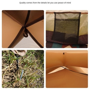 Tente d'extérieur portable à ouverture rapide en tissu Oxford durable, imperméable et épaissi, protection solaire d'été, directement de l'usine - Product Image 2