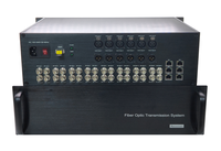 Convertisseur/Extendeur de signal pathologique audio Ethernet double LC à fibre optique 12G SDI 14 canaux SDI en entrée, 2 canaux 12G SDI 4K en sortie
