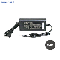 Superbsail vente en gros 54.6V 2A chargeur DC 5.5*2.1 pour OUXI V8 pièce de vélo électrique chargeur de vélo accessoires de vélo de remplacement
