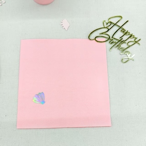 DAMAI - Juego de Vajilla Desechable de Papel de Color Sólido, Platos, Vasos y Servilletas de Color Rosa Claro para Fiestas de Cumpleaños, 40-60 Piezas, Estilo Moderno y Redondo - Product Image 6
