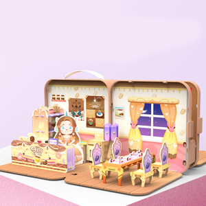 Jouet éducatif de livre de contes de couleur pour enfants, cognition princesse <span class=keywords><strong>licorne</strong></span> café illustration stéréoscopique - Product Image 1