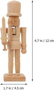 <span class=keywords><strong>Casse</strong></span>-<span class=keywords><strong>Noisette</strong></span> Inachevé Noël <span class=keywords><strong>Casse</strong></span>-<span class=keywords><strong>Noisette</strong></span> En Bois <span class=keywords><strong>Soldat</strong></span> 4.7 Pouces Noël DIY <span class=keywords><strong>Casse</strong></span>-<span class=keywords><strong>Noisette</strong></span> Chiffres - Product Image 2