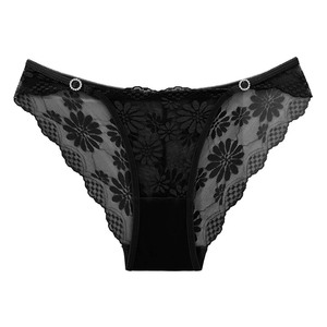 Braguitas de Encaje Transparente con Diseño Floral para Mujer, <span class=keywords><strong>Ropa</strong></span> <span class=keywords><strong>Interior</strong></span> Sexy Transparente de Talle Bajo para Chicas Jóvenes - Product Image 5