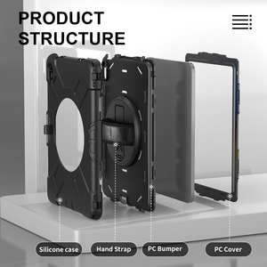 360 xoay Silicone chống sốc chân đế dây đeo tay trường hợp máy tính bảng cho iPad thế hệ thứ 10 2022 10.9 trường hợp trường hợp gồ ghề - Product Image 4