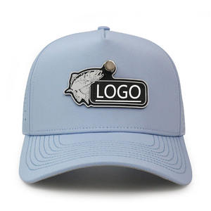 หมวกกอล์ฟแห้งเร็วกันน้ำติด5แผงสำหรับติดด้านหลังมีแม่เหล็กติดด้านหลังเป็นรูปปลาแผ่นยางติดโลโก้ - Product Image 3