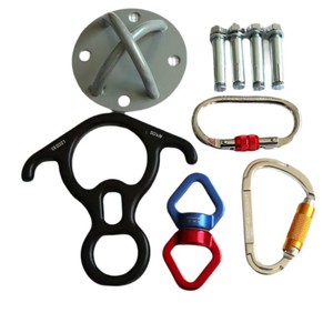 Dispositivo de descenso de aluminio con forma de ocho Tongjin para escalada en roca, rápel y senderismo. - Product Image 4