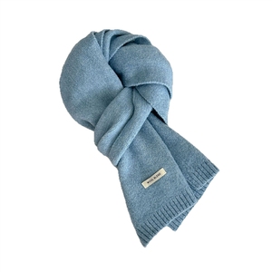 Écharpe d'hiver courte et élégante pour femme, style coréen, bleu atmosphérique, idéale pour le tourisme à Harbin, haute couture - Product Image 5