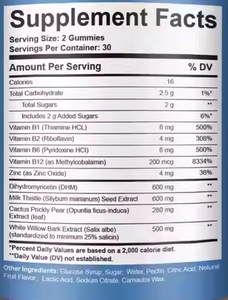 Permen Kunyah Vegan Pereda Mabuk Anti Mabuk Minuman Beralkohol Vitamin Gummy Anti-Mabuk - Product Image 2